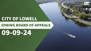 Lowell Zoning Board of Appeals  September 9 2024 [upl. by Laleb]