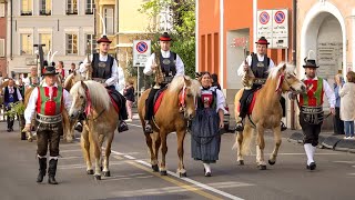 🐴 Haflinger Festumzug in Meran Südtirol am Ostermontag 2022 [upl. by Neeka]