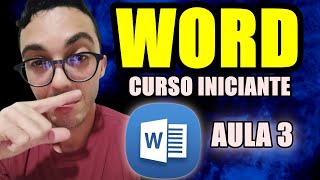 Curso de Word Completo Gratis AULA 3  Aprenda a Copia colar Inserir Parágrafo e Salva em PDF [upl. by Evelin]