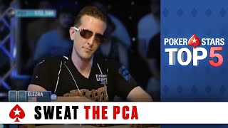 Sweat the PCA ♠️ Poker Top 5 ♠️ PokerStars Global [upl. by Riannon]