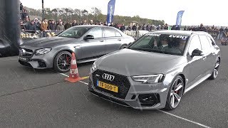 Audi RS4 Avant B9 29 V6 Biturbo vs MercedesAMG E63 S 4Matic [upl. by Jarvey]