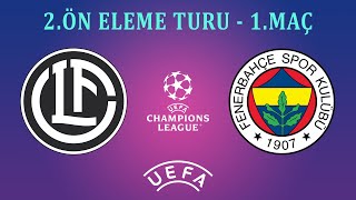 PES 2017  UEFA ŞAMPİYONLAR LİGİ  2ÖN ELEME TURU  Lugano  Fenerbahçe  UCL [upl. by Retsub]