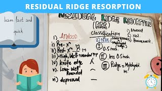 Learn and understand RESIDUAL RIDGE RESORPTION [upl. by Aicinod]