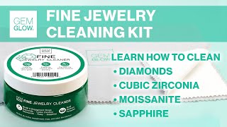 How to Clean Fine Jewelry AtHome with Fine Jewelry Cleaning Kit  Gem Glow [upl. by Brenn]