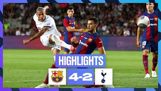 BARCELONA 42 TOTTENHAM HOTSPUR  HIGHLIGHTS [upl. by Irej]