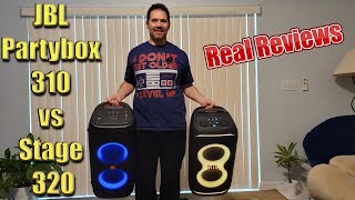 Who Will Win JBL Partybox 310 VS Stage 320 Portable Party Speakers [upl. by Mosier]