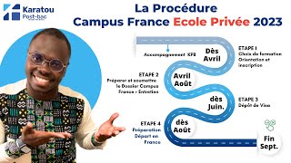 Campus France pour les école privée  Procédure complète [upl. by Wehner]