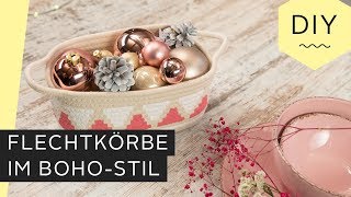 DIY Flechtkörben den Boho Stil verleihen  Roombeez – powered by OTTO [upl. by Asirem]