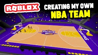 Creating My Own NBA BASKETBALL TEAM in Roblox Dunking Simulator [upl. by Abbotsun438]