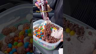 Secretly eating ice cream without your family be like… shorts viral mukbang [upl. by Nialb]