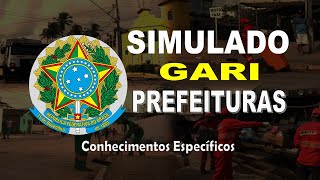 SIMULADO GARI  CONHECIMENTOS ESPECÍFICOS  IDEAL Questões [upl. by Bradley]