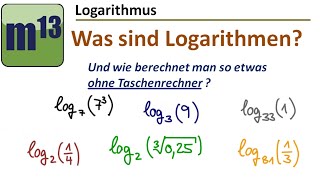 Was sind Logarithmen [upl. by Ahsinahs342]