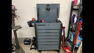 Harbor Freight 34quot Full Bank Tool Cart Review and Tour Non Sponsored [upl. by Sargent]