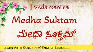 Medha suktam  A sacred hymn that gives supreme intelligence knowledge and wisdom to the chanters [upl. by Harilda]