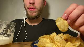 ASMR BEER AND CHIPS MUKBANG VIDEO MUKBANG BEER [upl. by Rubi973]