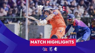 Nepal vs Netherlands  Final Match Highlights [upl. by Seiuqram32]