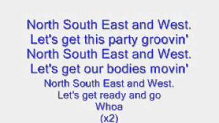 North South East and west lyricswmv [upl. by Gniliem]