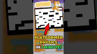 How to make a SCRATCH PLATFORMER in 1 MINUTE  Platformer Physics [upl. by Vocaay]