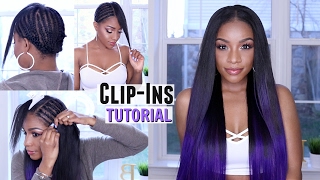 How To Clip In Extensions For Pixie Hair [upl. by Arim]