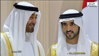 Dubai royal wedding Sheikh Hamdan فزاع FAZZA  amp brothers celebrate with UAE Rulers 6062019 [upl. by Enid]