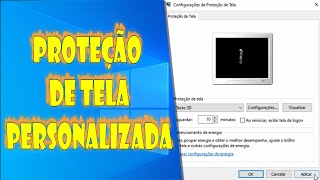 Proteção de Tela PERSONALIZADA  Como Colocar o seu Nome como Proteção de Tela [upl. by Ocin]