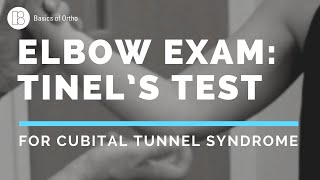 Elbow Exam Tinels Test for Cubital Tunnel SyndromeUlnar Neuropathy [upl. by Downes547]