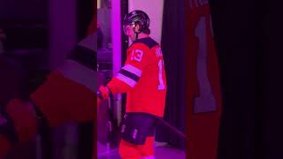 NJ Devils BEHIND THE SCENES Captain Nico Hischier Returns From Injury njdevils short shorts [upl. by Enoek147]