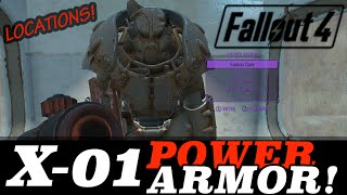 Fallout 4 All X01 Power Armor Set Locations Best Armor Location [upl. by Nosredna]