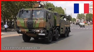 Convoi de larmée Francaise dans Parisfrench army convoy in Paris [upl. by Icaj]