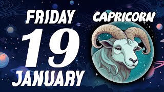 TODAY BEFORE 12 PM IT WILL HAPPEN🚨😱 CAPRICORN ♑❤ HOROSCOPE FOR TODAY January 19 2024 [upl. by Lirba]