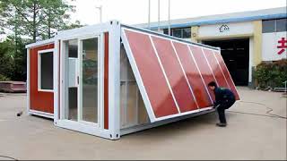 China Expandable container house 10 minutes one house [upl. by Neeroc]