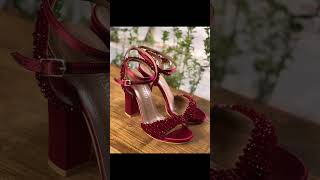 😍Beautiful letest red heels 👠 sandals designs trendingshorts viralvideo vitalshorts sandals [upl. by Bowerman]