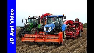 Aardappel oogst 2018  Fendt 826GrimmeClaas Axion 850  Jan BakkerSchlepers  Harvesting potatoes [upl. by Anilejna]