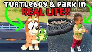 Come meet TURTLE BOY for real life Bluey Australia Locations Vlog for Season 3 in Brisbane [upl. by Aleyam222]