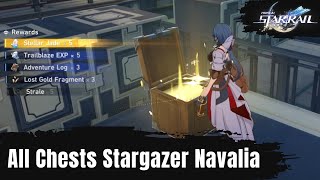 All Treasure Chests Stargazer Navalia Honkai Star Rail [upl. by Ellehcit40]