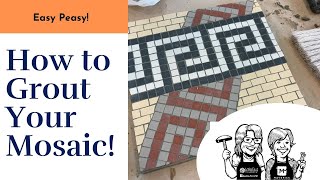 Grouting Mosaics Unglazed Porcelain [upl. by Pitarys]