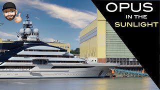 4K  Yacht NORD  Project OPUS in the sunlight  142m Yacht Project of Lürssen shipyard [upl. by Abocaj]