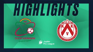 SV Zulte Waregem  KV Kortrijk hoogtepunten [upl. by Yesor]