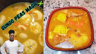 How To Make Gungo Peas Soup  Jamaican Gungo Peas Soup  Gungo Peas Soup Recipe  Pigeon Peas Soup [upl. by Nad]