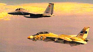 F14 Tomcat vs F15 Eagle  US Navy Training Film  1970s [upl. by Eugnimod]