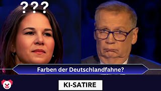 Annalena Baerbock bei quotWer wird Millionärquot  WWM KIParodie 1 [upl. by Attevaj]