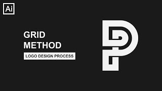 Monogram logo design process illustrator logo tutorial [upl. by Lock]