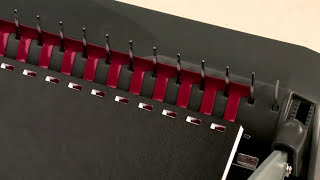 How To Use a Manual Comb Binding Machine [upl. by Ococ]