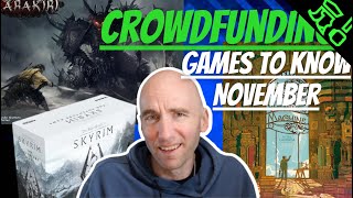 10 November KickstarterGamefound Crowdfunding Games to Know Skyrim Harakiri Weather Machine [upl. by Meris]