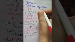 Difference between Angiosperm GymnospermAngiosperm Vs Gymnosperm Biology Neet Crash Course [upl. by Anailuy]