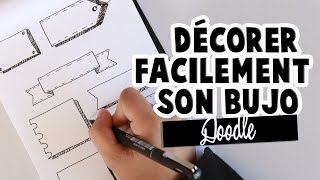 Comment faire de beaux encadrés faciles et pratiques dans son bujo  ✒️ ⎮ Doodle 1 [upl. by Elyod]