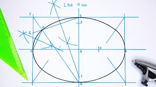 How to draw an Ellipse  Method 2 [upl. by Tiersten]