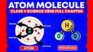 Atoms And Molecules Class 9 Science Full Chapter In Animation I Class 9 Science Chapter 3 I CBSE [upl. by Dirgni]