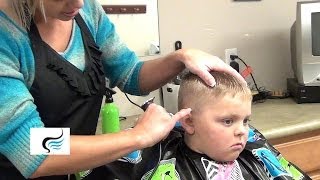 Male Haircuts  How to Cut Steps In Boys Hair [upl. by Letnuhs]