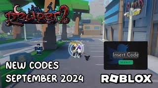 Roblox Reaper 2 New Codes September 2024 [upl. by Bank364]